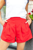 Here For Fun Pleated Shorts
