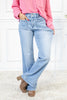 New Obsession Front Patch Pocket Flare Jeans