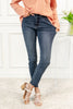 High Rise Tummy Control Step Hem Skinny Jeans