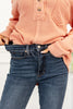 High Rise Tummy Control Step Hem Skinny Jeans