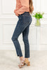 High Rise Tummy Control Step Hem Skinny Jeans