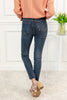 High Rise Tummy Control Step Hem Skinny Jeans