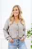 Ripple Effect Button Down Oversized Sweater Cardigan