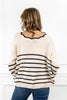 Tied in Stripes Bow Sweater