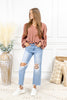 Bad Reputation Distressed Crop Flare Jeans