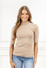 Timeless Touch Short Sleeve Mock Neck Sweater