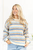 Blue Rush Striped Knit Sweater