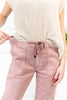 Rosy Glow High Rise Jogger Mica Denim