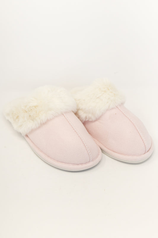 Fuzzy Steps Closed Toe Slippers