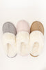 *DOORBUSTER* Fuzzy Steps Closed Toe Slippers