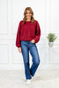 Slouchy Seamed Loose Fit Sweater