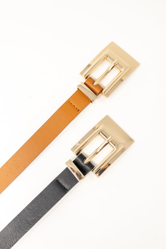 Yours Truly Rectangle Buckle Belt