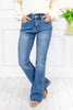 Faded Flirt Relaxed Fit Flare Jeans