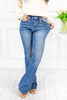 Faded Flirt Relaxed Fit Flare Jeans