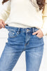 Faded Flirt Relaxed Fit Flare Jeans