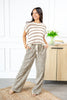 Safari Chic Linen Wide Leg Pants