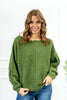 Slouchy Seamed Loose Fit Sweater