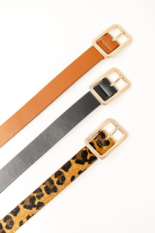 The Sutton Rectangle Buckle Belt