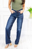 Girl Next Door Mid Rise Straight Leg Judy Blue Jeans