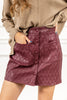 Sophisticated Edge Mini Skirt