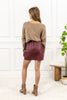 Sophisticated Edge Mini Skirt