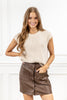 Sophisticated Edge Mini Skirt