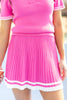 Preppy Pleats Knit Skort