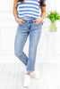 Hot Damn Bleach Wash Boyfriend Jeans