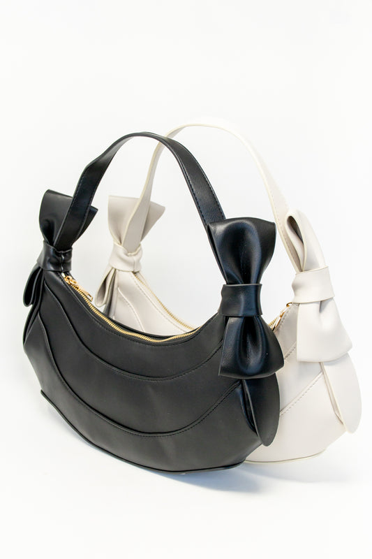 Knot So Simple Faux Leather Hobo Bag