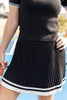 Preppy Pleats Knit Skort