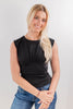 Drawn Together Corset Waist Sleeveless Top