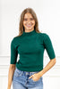 Timeless Touch Short Sleeve Mock Neck Sweater