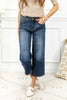 Country Dawn Tummy Control Wide Crop Judy Blue Jeans