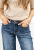 Country Dawn Tummy Control Wide Crop Judy Blue Jeans