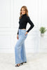 New Obsession Front Patch Pocket Flare Jeans