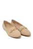 Linked Luxury Faux Suede Gold Buckle Loafer