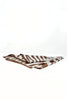 Wild Horizon Oversized Vintage Brown Zebra Print Scarf