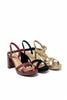 Heartbreaker Open Toe Criss Cross Block Heels