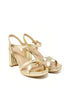 Heartbreaker Open Toe Criss Cross Block Heels