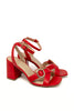 Dream Date Buckle Detail Strappy Block Heels