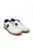 Navy Baby Side Stripe Vegan Leather Sneakers