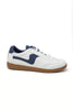 Navy Baby Side Stripe Vegan Leather Sneakers
