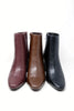 Square One Faux Leather Ankle Boots