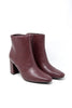 Square One Faux Leather Ankle Boots