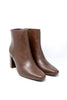 Square One Faux Leather Ankle Boots