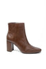 Square One Faux Leather Ankle Boots