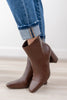 Square One Faux Leather Ankle Boots