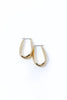 Shine Club Gold Oval Hoop Earrings