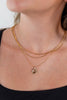 Delicate Love Circle Pendant Layered Necklace