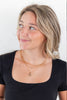 Delicate Love Circle Pendant Layered Necklace
